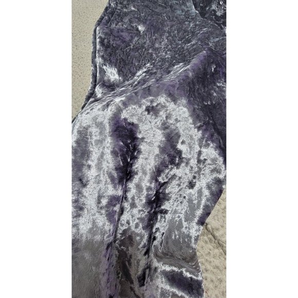 Topshop‎ Womens Silver Gray Bonded Velvet Pants Mid Rise Straight Leg Size 6 - Picture 8 of 14